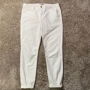 Banana Republic Ivory Skinny Jeans 29